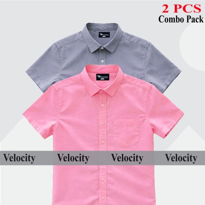 100% Oxford Cotton Fabric Short Sleeve Shirt For Men's