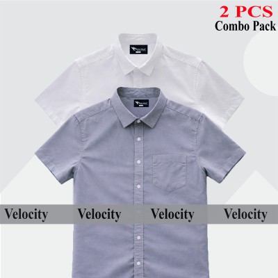 100% Oxford Cotton Fabric Short Sleeve Shirt For Men's