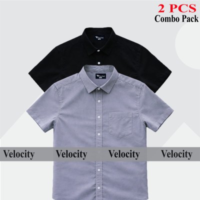 100% Oxford Cotton Fabric Short Sleeve Shirt For Men's