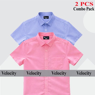 100% Oxford Cotton Fabric Short Sleeve Shirt For Men's
