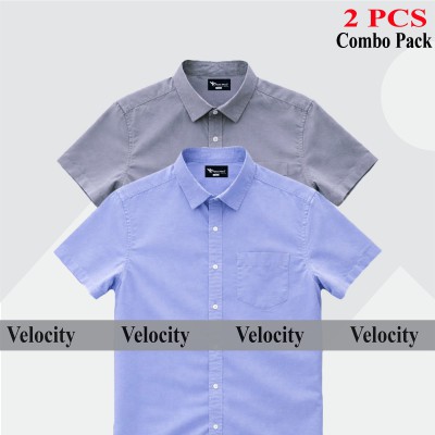 100% Oxford Cotton Fabric Short Sleeve Shirt For Men's