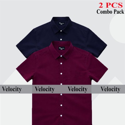 100% Oxford Cotton Fabric Short Sleeve Shirt For Men's