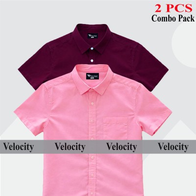 100% Oxford Cotton Fabric Short Sleeve Shirt For Men's