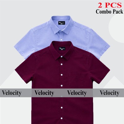 100% Oxford Cotton Fabric Short Sleeve Shirt For Men's