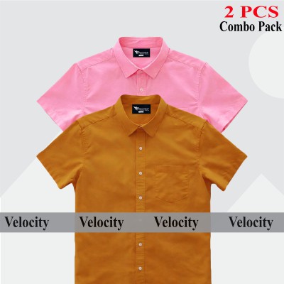100% Oxford Cotton Fabric Short Sleeve Shirt For Men's