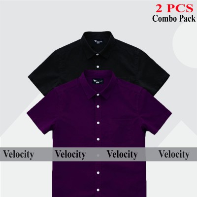 100% Oxford Cotton Fabric Short Sleeve Shirt For Men's
