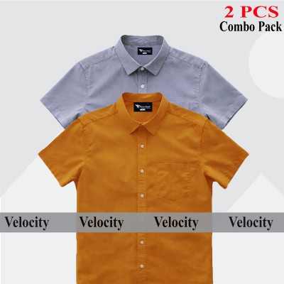 100% Oxford Cotton Fabric Short Sleeve Shirt For Men's