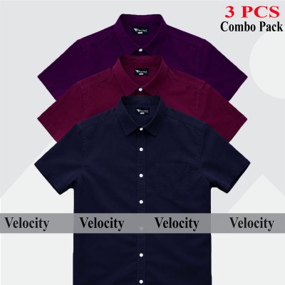 100% Oxford Cotton Fabric Short Sleeve Shirt For Men's
