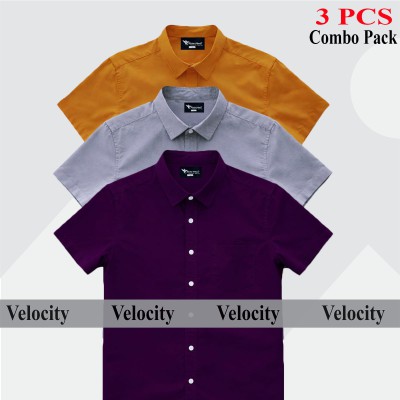 100% Oxford Cotton Fabric Short Sleeve Shirt For Men's