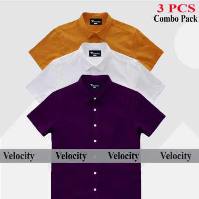 100% Oxford Cotton Fabric Short Sleeve Shirt For Men's
