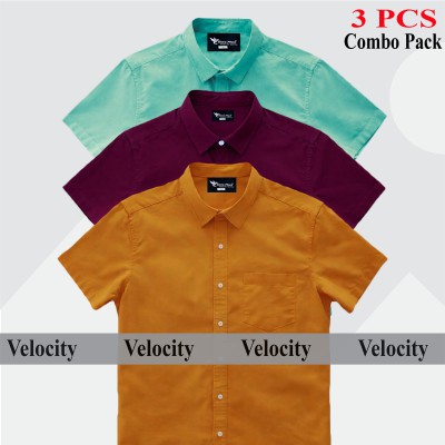 100% Oxford Cotton Fabric Short Sleeve Shirt For Men's