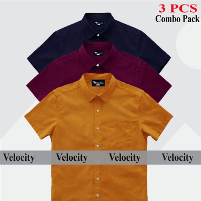 100% Oxford Cotton Fabric Short Sleeve Shirt For Men's