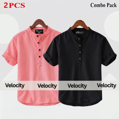 Short Sleeve Katua Oxford cotton For mens