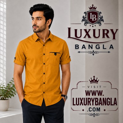 Half Sleeve Stylish Shart Oxford cotton For mens